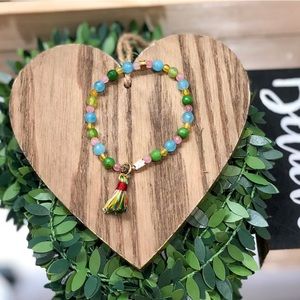 Sweet Escape Multi Color Tassel Bracelet